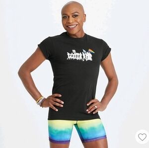 The Phluid Project Unisex Black Short Sleeve Pride March Graphic Tee Size XL